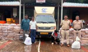 ಅಕ್ರಮ ಮದ್ಯ ಸಾಗಾಟ ಪತ್ತೆ; 1,296 ಲೀಟರ್ ಮದ್ಯ ಜಪ್ತಿ
