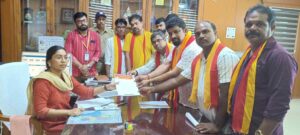 ಕದಂಬ ನೌಕಾನೆಲೆಯಲ್ಲಿ ಕನ್ನಡಕ್ಕೆ ನಿರ್ಲಕ್ಷ್ಯ: ಕರವೇ 15 ದಿನಗಳ ಗಡುವು