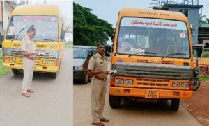 ನಿಯಮ ಮೀರಿದ ಶಾಲಾ ವಾಹನಗಳಿಗೆ ಪೊಲೀಸ್ ಶಾಕ್; ದಾಖಲೆ ಇಲ್ಲದ ವಾಹನಗಳಿಗೆ ಬಿತ್ತು ದಂಡ!