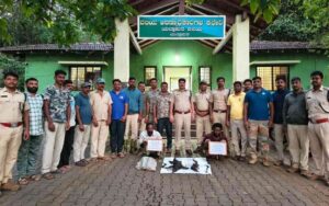 ವನ್ಯಪ್ರಾಣಿ ಬೇಟೆ ಆರೋಪ: ತಂದೆ-ಮಗನ ಬಂಧನ