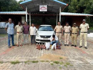 ಅಕ್ರಮವಾಗಿ ಗೋವಾ ಮದ್ಯ ಸಾಗಾಟ: ಆರೋಪಿ ಬಂಧನ!