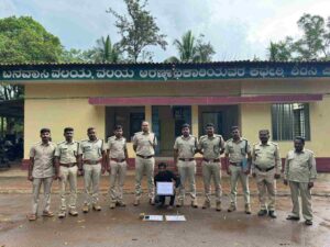 ಶಿರಸಿಯಲ್ಲಿ ಚಿರತೆಯ 10 ಉಗುರುಗಳ ಅಕ್ರಮ ಸಂಗ್ರಹ: ವ್ಯಕ್ತಿಯ ಬಂಧನ